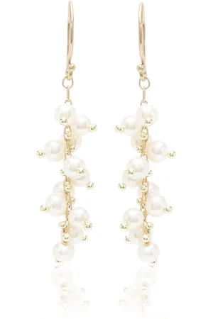 Ten Thousand Things Short Spiral 18K Yellow Gold Pearl Earrings, , OS, , Gifts For Her