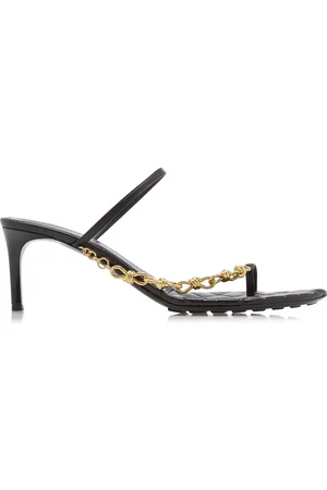 Bottega Veneta Leaf Leather Sandals, , IT 36