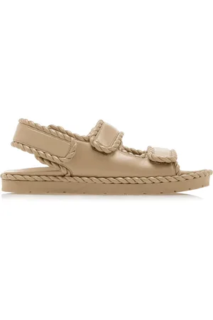 Bottega Veneta Jack Leather Slingback Sandals, , IT 37
