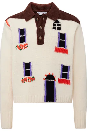 J.W.Anderson House Wool Polo Sweater, , XS