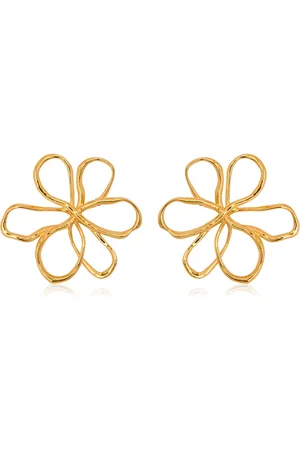 Oscar de la Renta Threaded Flowers Large Earrings, , OS, , Gifts For Her