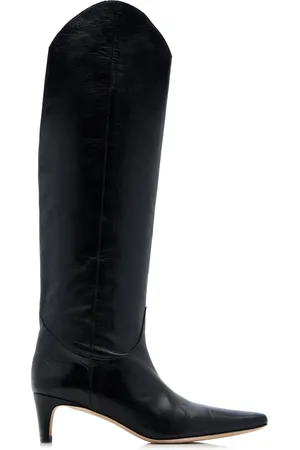 Staud Wally Tall Leather Western Boots, , IT 36