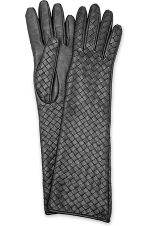 Bottega Veneta Soft Intrecciato Leather Gloves, , 7