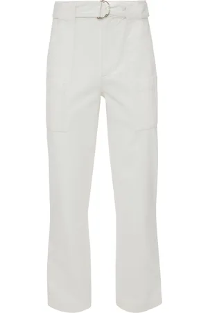 J.W.Anderson Belted Cotton Flare Pants, , S