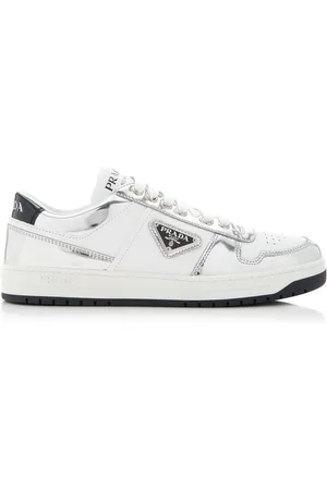 Prada Cassetta Leather Sneakers, , IT 36