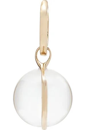 Cyril Aura 14K Yellow Quartz Single Hoop Earring, , OS, , Gifts For Her
