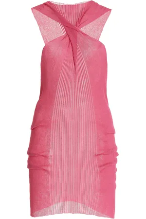 Bottega Veneta Twisted Ribbed Cotton-Blend Tank Top, , S