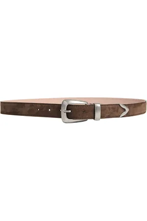 Khaite Benny Suede Belt, , 90 cm