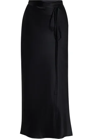ESÅNT Torso Stretch-Silk Maxi Skirt, , S