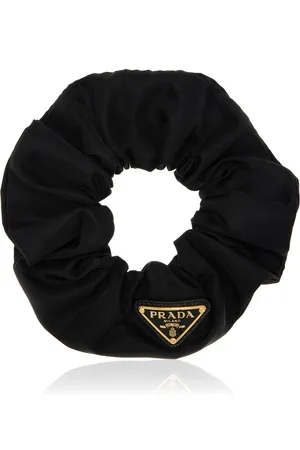 Prada Logo-Embellished Scrunchie, , OS