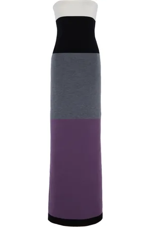 ZANKOV Zorina Strapless Wool Midi Dress, , M/L