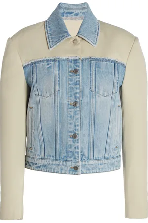 Stella McCartney Paneled Denim and Twill Jacket, , XS
