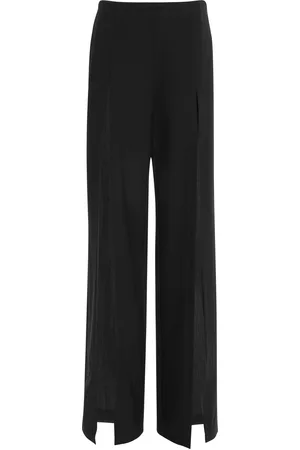Nensi Dojaka Front-Slit Tailored High-Rise Trousers, , S