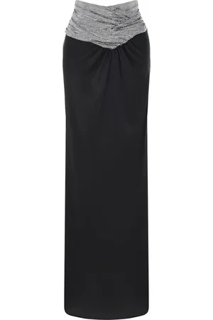 Ilkyaz Ozel Âgnes Crystal-Trimmed Maxi Skirt, , FR 36