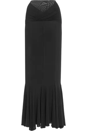 Nensi Dojaka V-Waist Flared Midi Skirt, , XS
