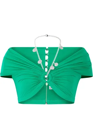 Paco rabanne Keyhole Bustier Crop Top, , FR 34