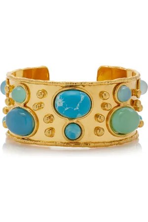 Sylvia Toledano Byzantine 22K Gold-Plated Multi-Stone Cuff, , OS, , Gifts For Her
