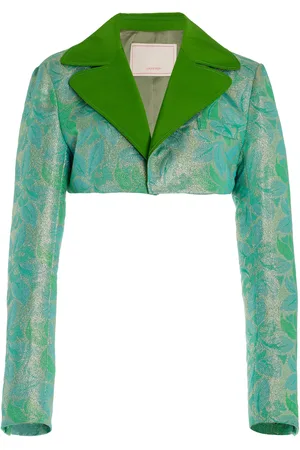 H A R B I S O N Quantum Cropped Brocade Blazer, , US 0