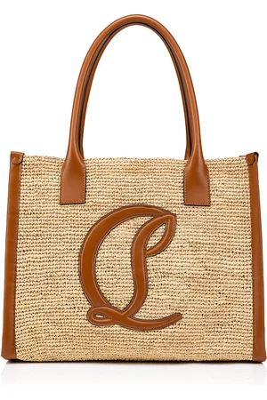 Christian Louboutin By My Side E/W Woven Raffia Tote Bag, , OS