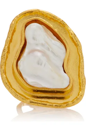Sylvia Toledano Baroque 22K -Plated Pearl Ring, , OS, , Gifts For Her