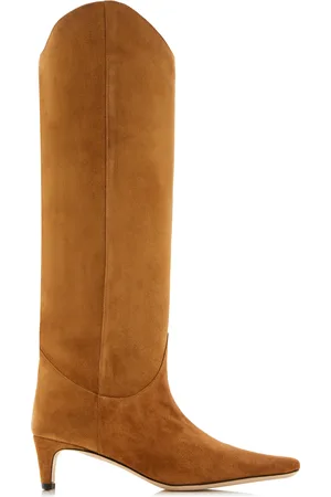 Staud Wally Western Suede Knee Boots, , IT 36