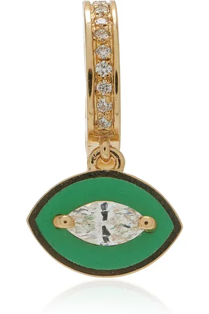 Savolinna Jewelry Lemonade Enameled 18K Yellow Gold Diamond Ear Cuff, , OS, , Gifts For Her