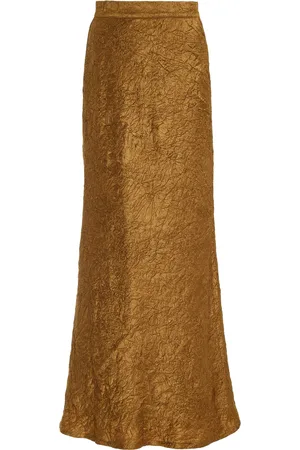 Usisi Sister Valentina Crinkled-Jacquard Maxi Skirt, , XS