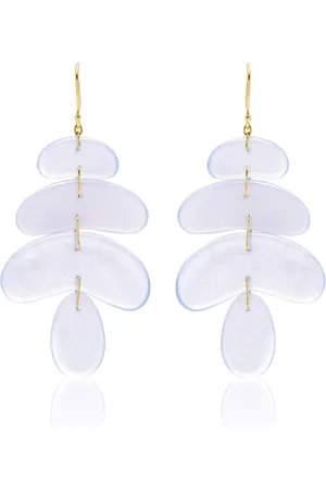 Ten Thousand Things Small Totem 18K Yellow Gold Chalcedony Earrings, , OS, , Gifts For Her