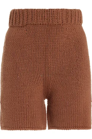 Nia Thomas Paulo Knit-Cotton Shorts, , XS