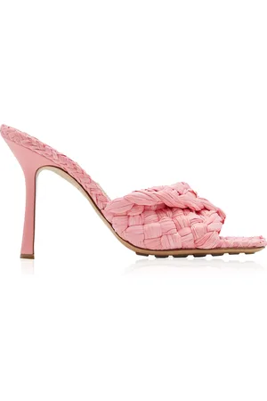 Bottega Veneta Stretch Raffia Sandals, , IT 36.5