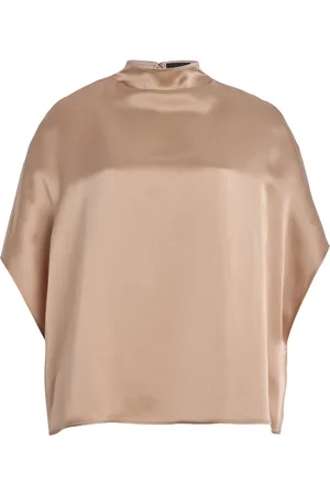 LAPOINTE Satin Cape Tee, , S