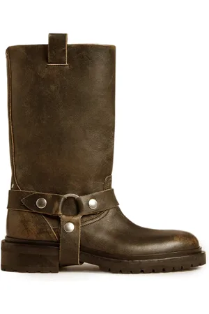 Golden Goose Kurt Distressed Leather Boots, , IT 36