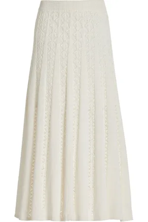 ZIMMERMANN Wylie Flared Knit-Cotton Skirt, , 1