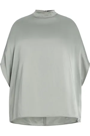 LAPOINTE Satin Cape T-Shirt, , XS