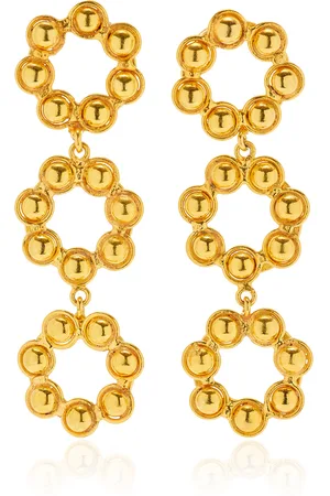 Sylvia Toledano Marguerite 22K -Plated Earrings, , OS, , Gifts For Her