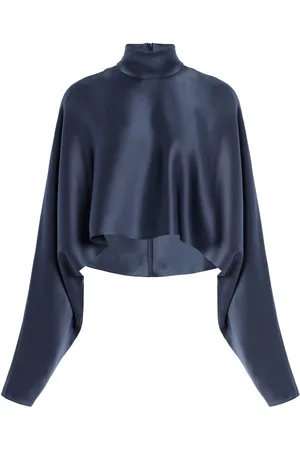 LAPOINTE Satin Caftan Top, , S