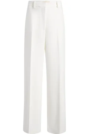 Khaite Bacall Woven Wide-Leg Pants, , US 8