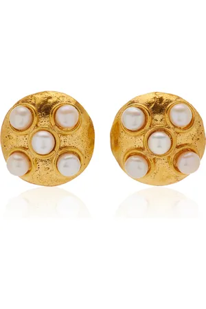 Sylvia Toledano Theodora 22K -Plated Pearl Earrings, , OS, , Gifts For Her