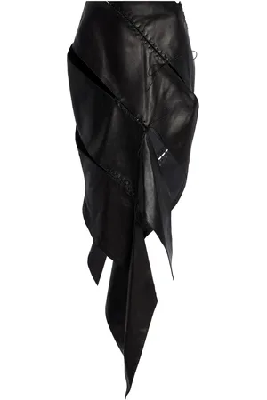 Ludovic De Saint Sernin Emma Leather Skirt, , S