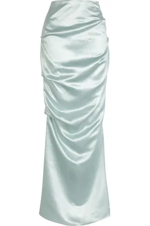 Paris Georgia Remmy Draped Maxi Skirt, , XS