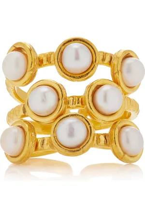 Sylvia Toledano Thalita 22K -Plated Pearl Ring, , OS, , Gifts For Her