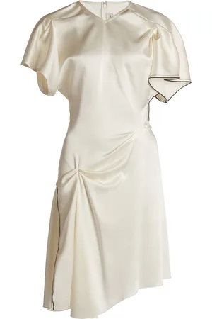 Victoria Beckham Gathered Satin Mini Dress, , UK 6