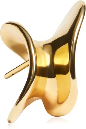 Khaite Shadow 18K -Plated Hair Cuff, , OS