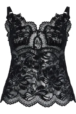 Paco rabanne Scalloped Lace Top, , FR 34