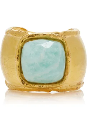 Sylvia Toledano Mirage Amazonite 22K Gold-Plated Ring, , OS, , Gifts For Her