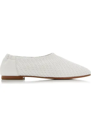 Simkhai Eden Woven Vegan-Leather Ballet Flats, , IT 36