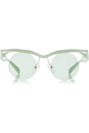 Prada Oval-Frame Plastic Sunglasses, , OS