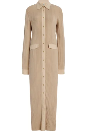 Totême Buttoned Knit Maxi Shirt Dress, , XS