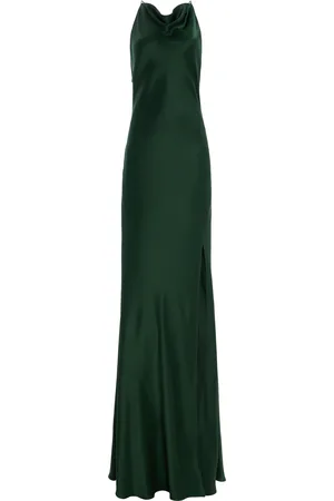 LAPOINTE Exclusive Draped Satin Gown, , US 8