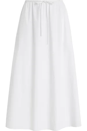 MATTEAU Drawcord Organic Cotton Maxi Skirt, , 3